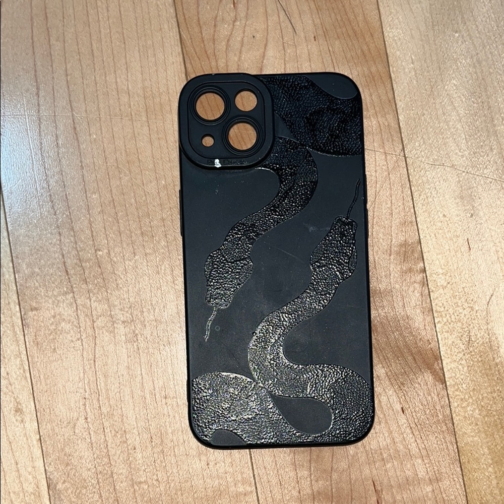 Black Snake Design Phone Case